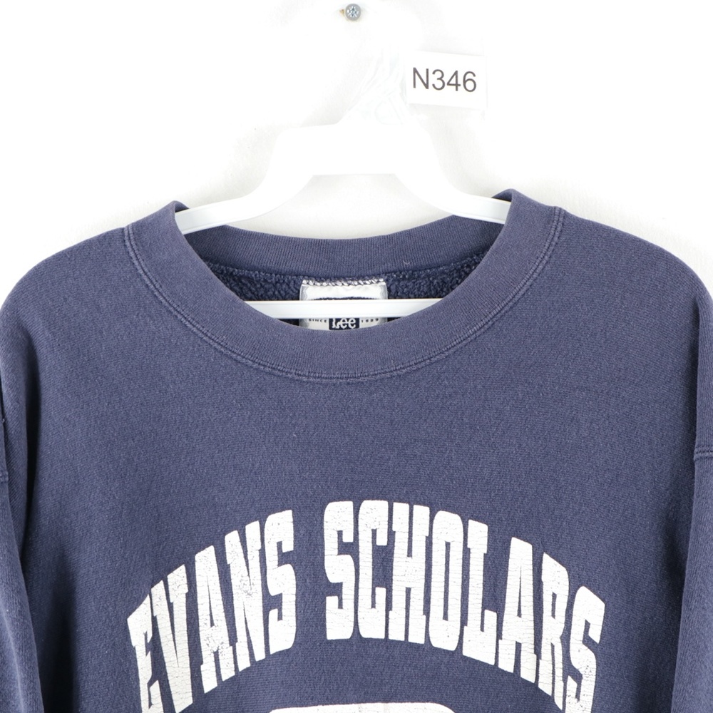 Vintage 90s University of Michigan Sweatshirt Blue - Picture 2 of 9